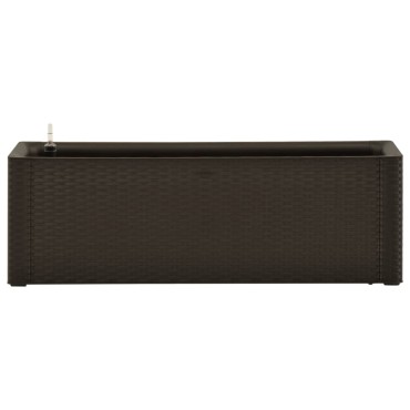 vidaXL Ζαρντινιέρα Κήπου Μόκα 100x43x33 εκ. με Αυτόματο Πότισμα