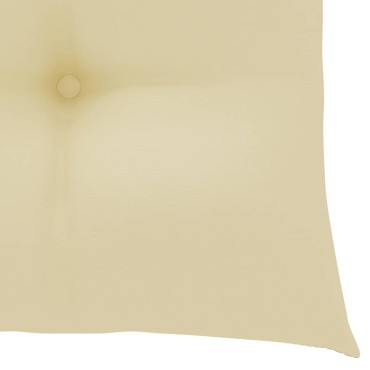vidaXL Μαξιλάρια Καρέκλας Κήπου 2 τεμ. Λευκά 40x40x7cm Υφασμάτινα