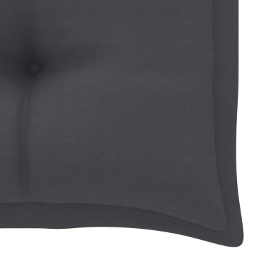 vidaXL Μαξιλάρι Πάγκου Κήπου Ανθρακί 100x50x7cm Ύφασμα Oxford