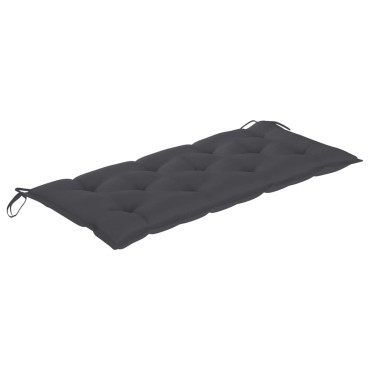 vidaXL Μαξιλάρι Πάγκου Κήπου Ανθρακί 120x50x7 εκ. Ύφασμα Oxford