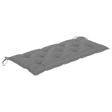 vidaXL Μαξιλάρι Πάγκου Κήπου Γκρι 120x50x7 εκ. Ύφασμα Oxford