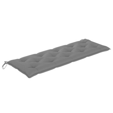 vidaXL Μαξιλάρι Πάγκου Κήπου Γκρι 150x50x7cm Ύφασμα Oxford