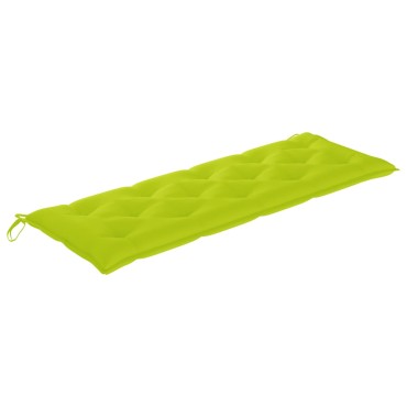 vidaXL Μαξιλάρι Πάγκου Κήπου Έντονο Πράσινο 150x50x7cm Ύφασμα Oxford