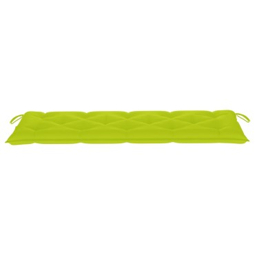 vidaXL Μαξιλάρι Πάγκου Κήπου Έντονο Πράσινο 150x50x7cm Ύφασμα Oxford