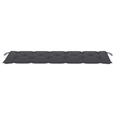vidaXL Μαξιλάρι Πάγκου Κήπου Ανθρακί 180x50x7cm Ύφασμα Oxford