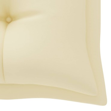 vidaXL Μαξιλάρι Πάγκου Κήπου Κρεμ Λευκό 180x50x7 εκ. Ύφασμα Oxford