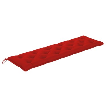 vidaXL Μαξιλάρι Πάγκου Κήπου Κόκκινο 180x50x7cm Ύφασμα Oxford