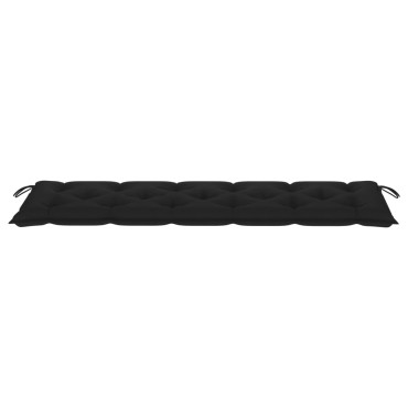 vidaXL Μαξιλάρι Πάγκου Κήπου Μαύρο 180x50x7cm Ύφασμα Oxford