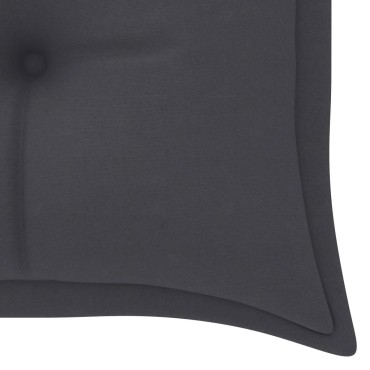 vidaXL Μαξιλάρι Πάγκου Κήπου Ανθρακί 150x(50+50)x7cm Ύφασμα Oxford