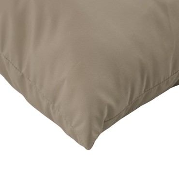 vidaXL Μαξιλάρια παλετών 3 τεμ. Taupe από ύφασμα Oxford