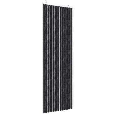 vidaXL Σήτα - Κουρτίνα Πόρτας Ανθρακί 56 x 200 εκ. από Σενίλ