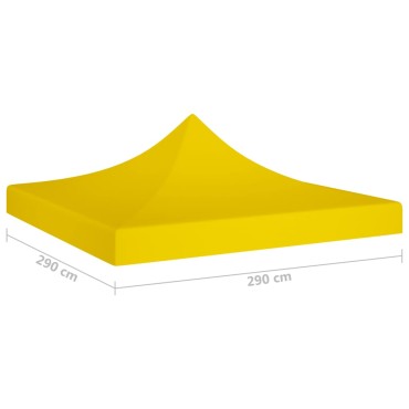 vidaXL Κάλυμμα Τέντας Εκδηλώσεων Κίτρινο 3 x 3 μ. 270 γρ/μ²