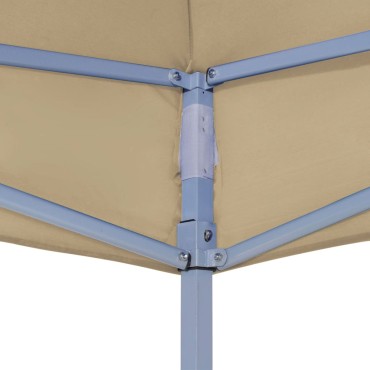 vidaXL Κάλυμμα Τέντας Εκδηλώσεων Μπεζ 2 x 2 μ. 270 γρ/μ²