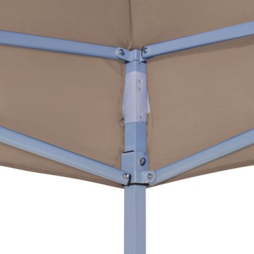 vidaXL Κάλυμμα Τέντας Εκδηλώσεων Taupe 2 x 2 μ. 270 γρ/μ²