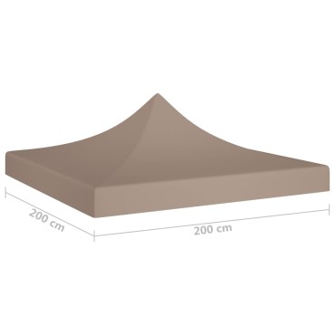 vidaXL Κάλυμμα Τέντας Εκδηλώσεων Taupe 2 x 2 μ. 270 γρ/μ²