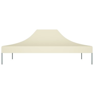 vidaXL Κάλυμμα Τέντας Εκδηλώσεων Κρεμ 4 x 3 μ. 270 γρ/μ²