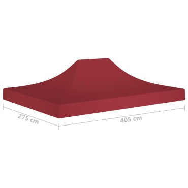 vidaXL Κάλυμμα Τέντας Εκδηλώσεων Μπορντό 4 x 3 μ. 270 γρ/μ²