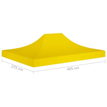 vidaXL Κάλυμμα Τέντας Εκδηλώσεων Κίτρινο 4 x 3 μ. 270 γρ/μ²