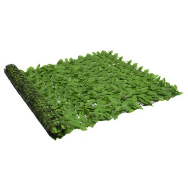 vidaXL Διαχωριστικό Βεράντας 300 x 150 εκ. με Πράσινα Φύλλα