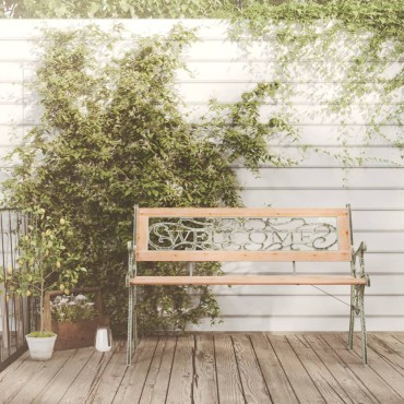 vidaXL Παγκάκι Κήπου από Μασίφ Ξύλο Ελάτης 122x51x73cm 1 τεμ.