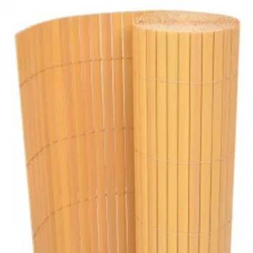 vidaXL Περίφραξη Κήπου Διπλής Όψης Κίτρινη 90x400cm