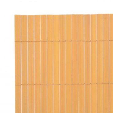 vidaXL Περίφραξη Κήπου Διπλής Όψης Κίτρινη 90x400cm
