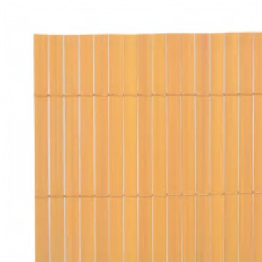 vidaXL Περίφραξη Κήπου Διπλής Όψης Κίτρινη 110x300cm