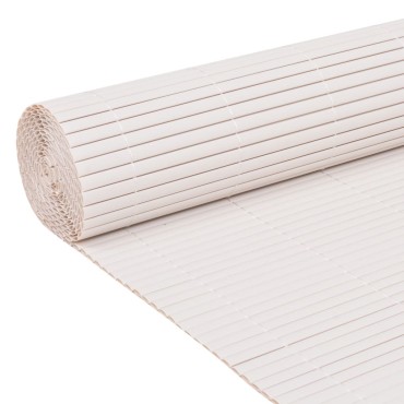 vidaXL Περίφραξη Κήπου Διπλής Όψης Λευκή 110x400cm