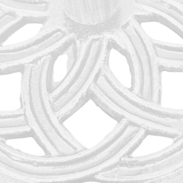 vidaXL Βάση Ομπρέλας Λευκή 44 x 44 x 31 εκ. από Χυτοσίδηρο