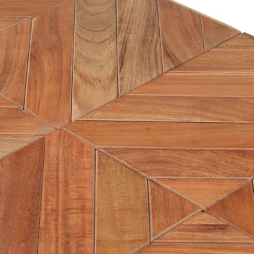 vidaXL Τραπεζαρία 140x70x76cm από Μασίφ Ξύλο Ακακίας/Ξύλο Μάνγκο 1 τεμ.