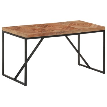 vidaXL Τραπεζαρία 140x70x76cm από Μασίφ Ξύλο Ακακίας/Ξύλο Μάνγκο 1 τεμ.