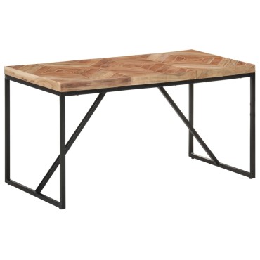 vidaXL Τραπεζαρία 140x70x76cm από Μασίφ Ξύλο Ακακίας/Ξύλο Μάνγκο 1 τεμ.