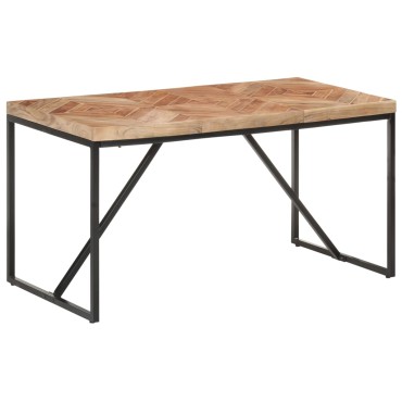 vidaXL Τραπεζαρία 140x70x76cm από Μασίφ Ξύλο Ακακίας/Ξύλο Μάνγκο 1 τεμ.