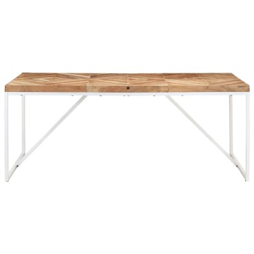 vidaXL Τραπεζαρία 180x90x76cm από Μασίφ Ξύλο Ακακίας/Μάνγκο 1 τεμ.