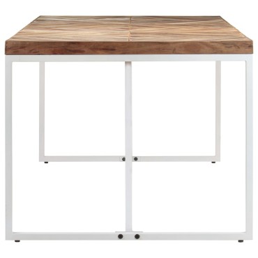 vidaXL Τραπεζαρία 180x90x76cm από Μασίφ Ξύλο Ακακίας/Μάνγκο 1 τεμ.