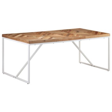 vidaXL Τραπεζαρία 180x90x76cm από Μασίφ Ξύλο Ακακίας/Μάνγκο 1 τεμ.