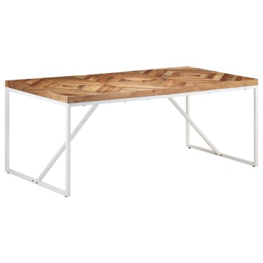 vidaXL Τραπεζαρία 180x90x76cm από Μασίφ Ξύλο Ακακίας/Μάνγκο 1 τεμ.