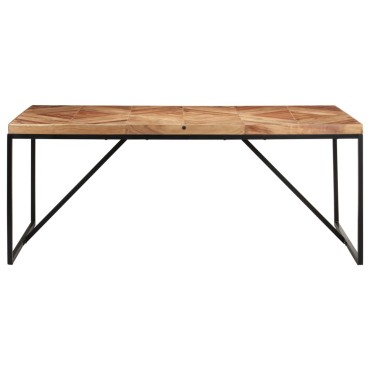 vidaXL Τραπεζαρία 180x90x76cm από Μασίφ Ξύλο Ακακίας/Μάνγκο 1 τεμ.