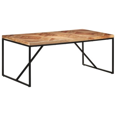 vidaXL Τραπεζαρία 180x90x76cm από Μασίφ Ξύλο Ακακίας/Μάνγκο 1 τεμ.