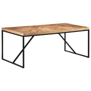 vidaXL Τραπεζαρία 180x90x76cm από Μασίφ Ξύλο Ακακίας/Μάνγκο 1 τεμ.