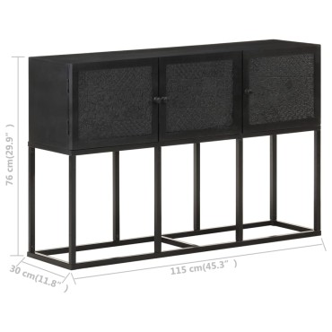 vidaXL Κονσόλα 115x30x76cm από Μασίφ Ξύλο Μάνγκο 1 τεμ.