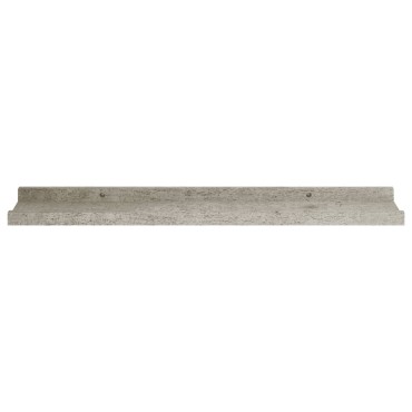 vidaXL Ράφια Τοίχου 2 τεμ. Γκρι Σκυροδέματος 60x9x3cm