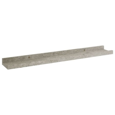 vidaXL Ράφια Τοίχου 2 τεμ. Γκρι Σκυροδέματος 60x9x3cm