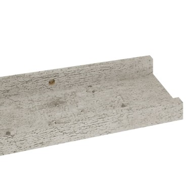 vidaXL Ράφια Τοίχου 2 τεμ. Γκρι Σκυροδέματος 60x9x3cm