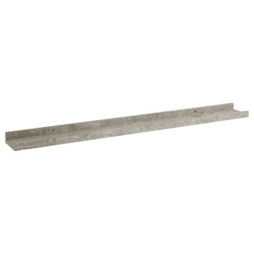 vidaXL Ράφια Τοίχου 2 τεμ. Γκρι Σκυροδέματος 80x9x3cm
