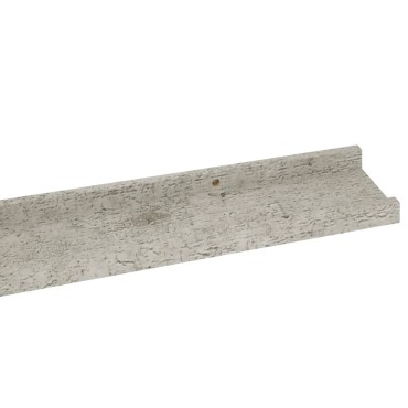 vidaXL Ράφια Τοίχου 2 τεμ. Γκρι Σκυροδέματος 100x9x3cm