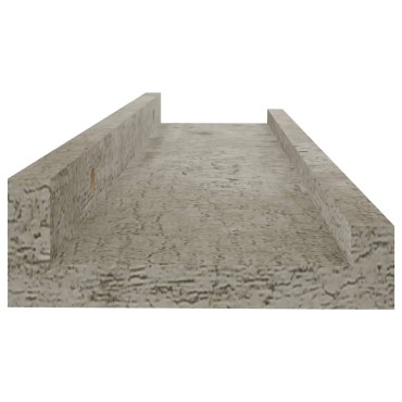 vidaXL Ράφια Τοίχου 4 τεμ. Γκρι Σκυροδέματος 40x9x3cm