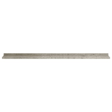 vidaXL Ράφια Τοίχου 4 τεμ. Γκρι Σκυροδέματος 115x9x3cm