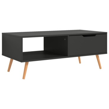 vidaXL Τραπεζάκι Σαλονιού Γκρι 100x49,5x43cm από Επεξ. Ξύλο 1 τεμ.