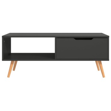 vidaXL Τραπεζάκι Σαλονιού Γκρι 100x49,5x43cm από Επεξ. Ξύλο 1 τεμ.